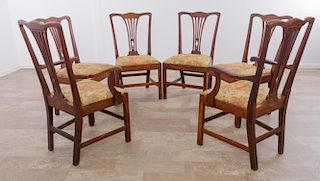 Chippendale Style Mahogany Dining Chairs, C1800s