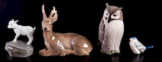 Royal Copenhagen Porcelain Animals Figurines