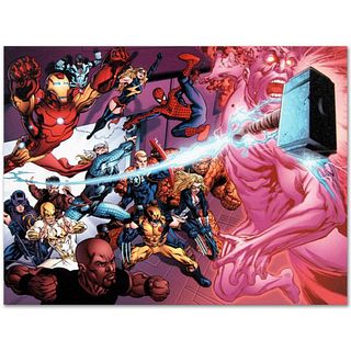 Marvel Comics "Avengers Academy #11" Numbered Limited Edition Giclee on Canvas by Tom Raney with COA.