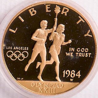 $10 Olympic Gold Coin, 1984 United States