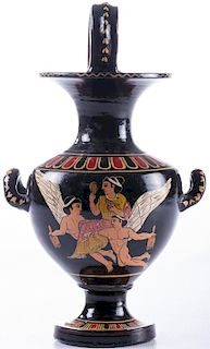 Greek Pottery Urn, With Handle