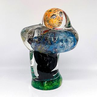 David Hopper (American b.1946) Art Glass Sculpture, Signed