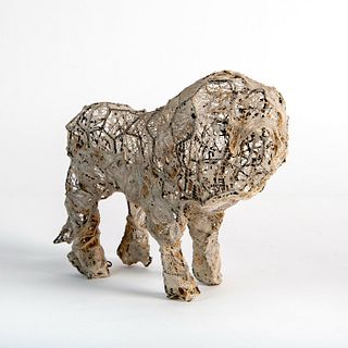 Marsha Dahlby Mixed Media Lion Sculpture