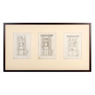 Frederick T. Rank Interior Design Drawings from Promises of Paradise Exhibit