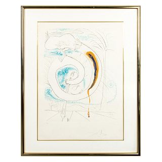 After Salvador Dali (Spanish, 1904-1989) Signed Limited Edition Etching and Embossing on Paper