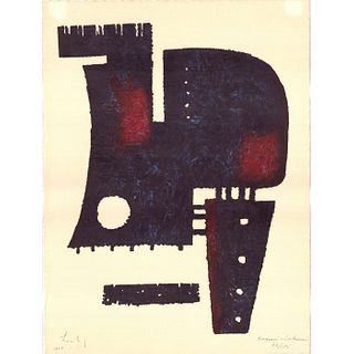 Berto Lardera (Italian, 1911-1989) Etching Print, Signed