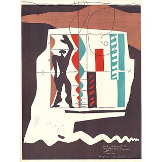 Le Corbusier (Swiss, 1887-1965) Art Print, Le Modulor, Signed