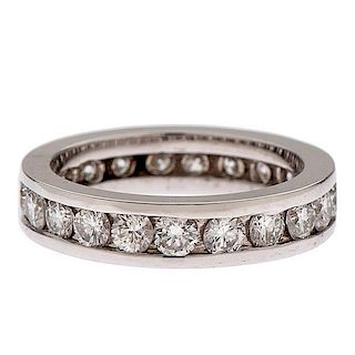 Diamond Eternity Ring in 14 Karat White Gold 