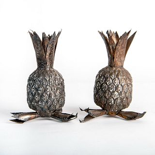 Pair of Brazilian Vessels, Silver Pineapples