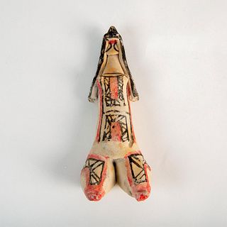 Brazilian Terracotta Sculpture, Tribal Female Figure