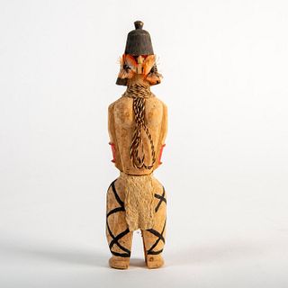 Brazilian Carved Wood Tribal Female Demon Figure