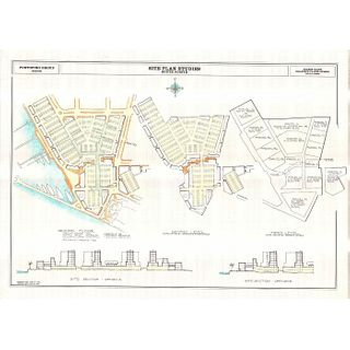Architectural Charrette Site Plan Studies of South Pointe, Miami Beach, 1993