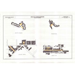 Architectural Drawings, Street Frontage South Pointe, Miami Beach, 1993
