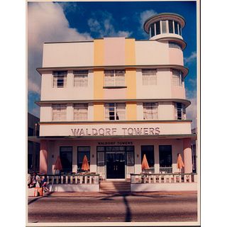 Bob Edelson, Color Photograph, Waldorf Towers Hotel, Miami Beach