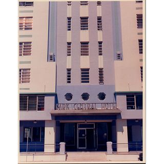 Color Photograph 1937 Park Central Hotel, Miami Beach