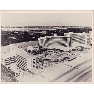 Black & White Photograph, Fontainebleau Hotel, Miami Beach, 1980