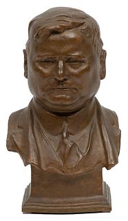 Adolph Weinman (German, 1870-1952) Bronze Bust, John Francis Dodge, H 12'' W 7'' Depth 5.75''