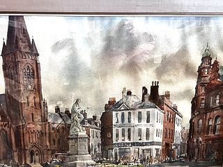 Henry Simpkins R.C.A Watercolor Dumfries Scotland