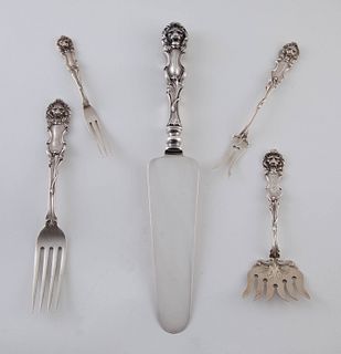 Frank Smith Lion Sterling Silver Flatware Pieces