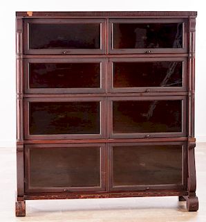 Macey Furniture Double Stacked Barrister Bookcase