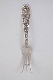 Frank M. Whiting Easter Lily Sterling Silver Appetizer Fork