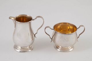 Lunt Sterling Creamer and Sugar