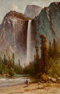 Thomas Hill (1829 – 1908) — Bridal Veil Falls, Yosemite