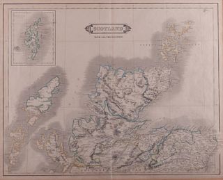 Map of Northern Scotland Print