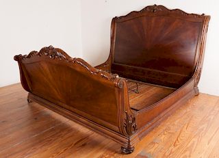 King Size Sleigh Bed, Continental Style