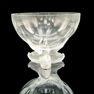 Lalique Crystal Fish Pedestal Bowl