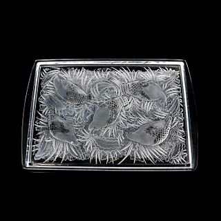 Vintage Lalique Crystal Perdrix Vanity Tray