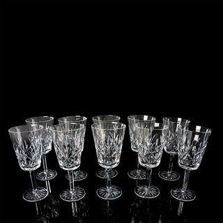 10pc Tiffany Crystal Sybil Water Goblets