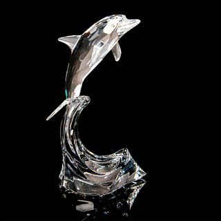 Swarovski Crystal Figurine, Dolphin On A Wave 221628
