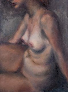 Edwin Dickinson Nude Oil On Canvas