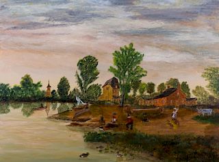 Robert Willer Landscape Oil on Canvas
