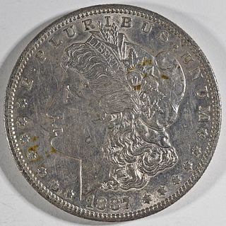 1887-S MORGAN DOLLAR XF/AU