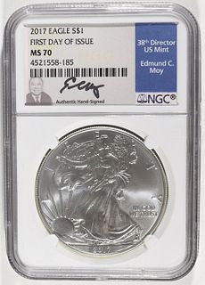 2017 AMERICAN SILVER EAGLE NGC MS 70