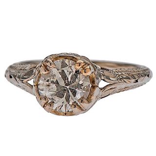 Diamond Filigree Ring in 18 Karat 