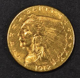1912 $2.50 GOLD INDIAN CH BU
