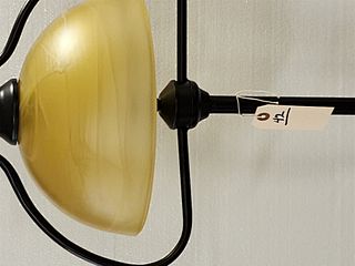 FLOOR LAMP W/GLASS SHADE