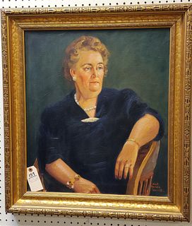 FRAMED PORTRAIT OF A WOMAN SGND ROBER CARLYLE BARRITT 24" X 21"