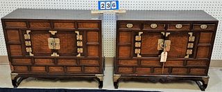 PR KOREAN CHESTS ON STAND 26"H X 31 1/2"W X 13"D