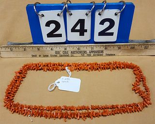CORAL NECKLACE 46"