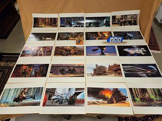 BX LOT 20 RALPH MCQUARRIE LITHOS FROM THE RETURN OF THE JEDI 11" X 15 1/2" NOT PUBLISHED