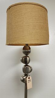 BRUSHED STEEL FLOOR LAMP