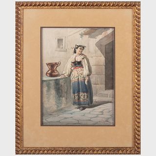 Ludek Marold (1865-1898): Portrait of a Maiden