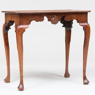 George II Carved Mahogany Tea Table