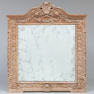 Pair of George II Style Carved Pine Mirrors