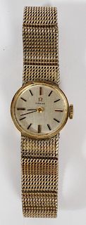 OMEGA 14KT YELLOW GOLD FILLED LADY'S WRISTWATCH