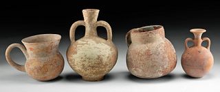 2 Cypriot & 2 Holy Land Pottery Vessels